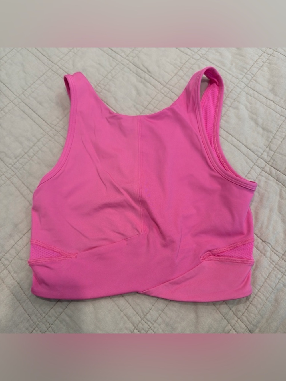 Lululemon Final Mile Crop Tank Pink Athletic Crop Tank Top
